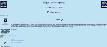 Belgian Christadelphians English pages